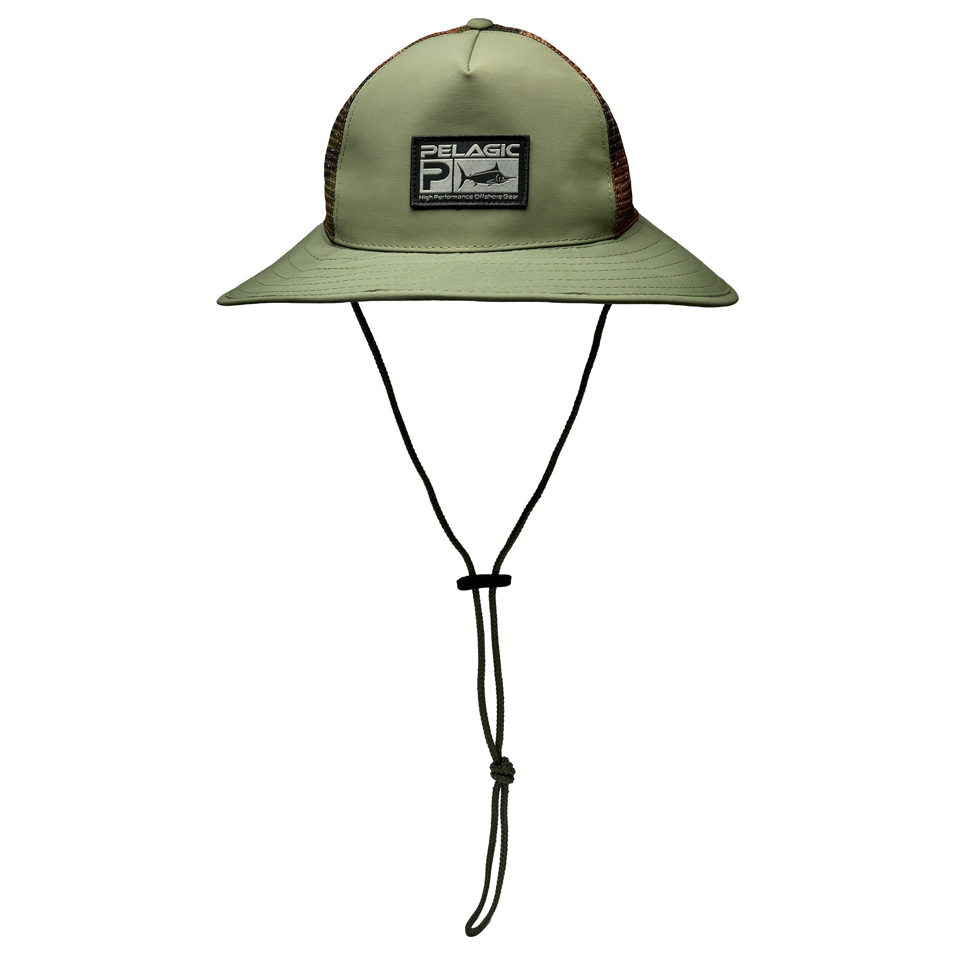 Pelagic Brimmer Deluxe cappello pesca mimetico tesa larga