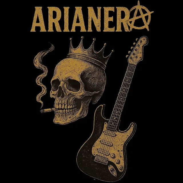 Matrix Music Store Arianera Skull t-shirt cotone organico