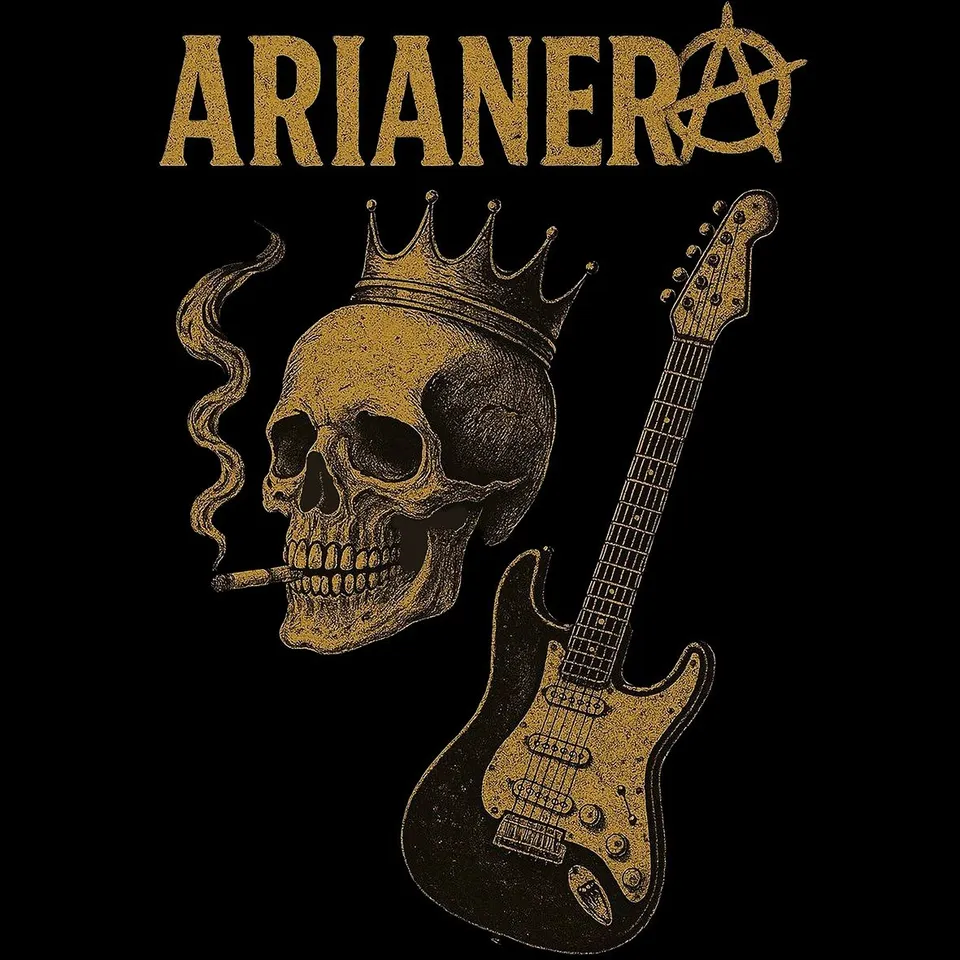 Matrix Music Store Arianera Skull t-shirt cotone organico