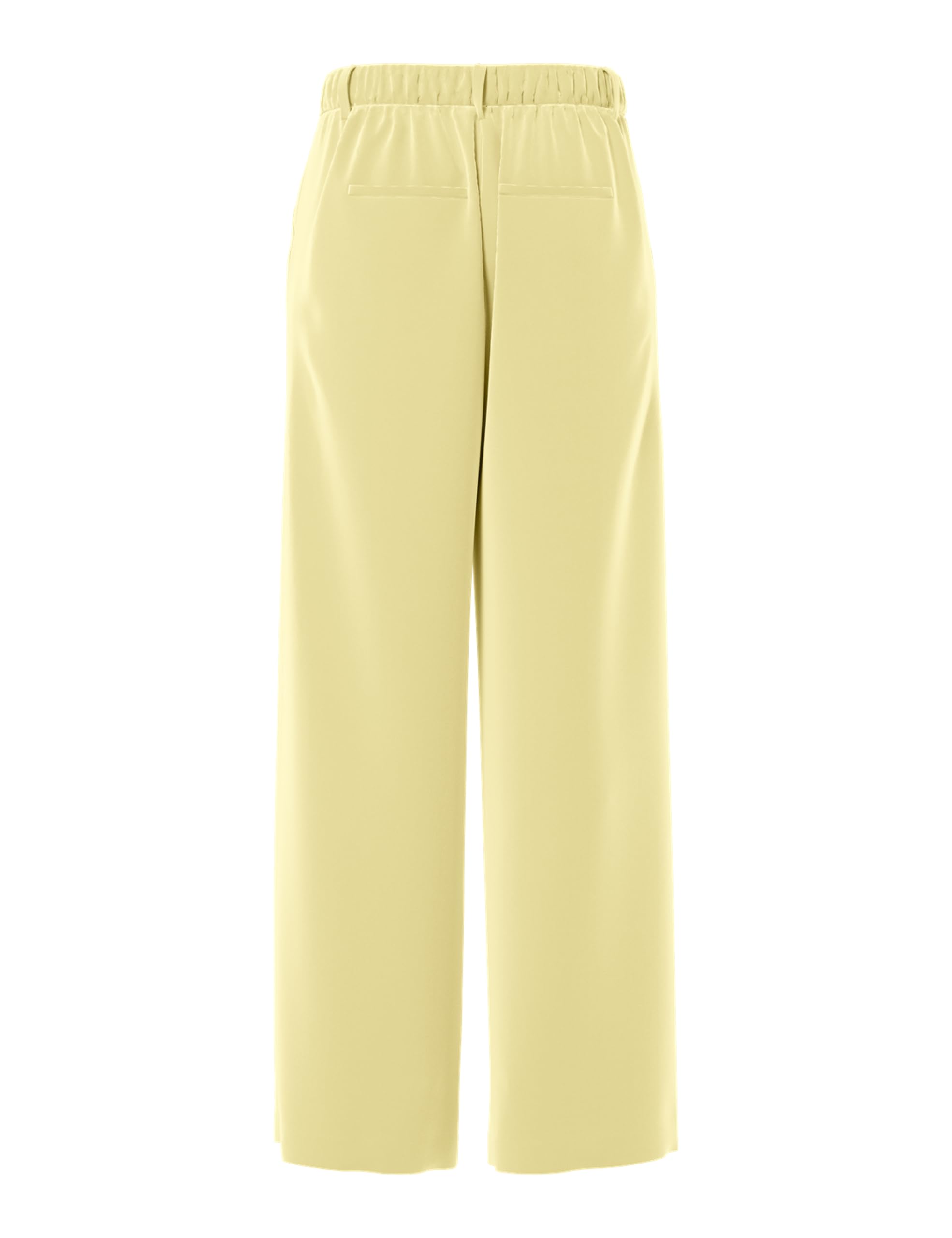 Pieces Pckamil HW Wide Pant Noos BC pantaloni vaniglia L/32L vita alta