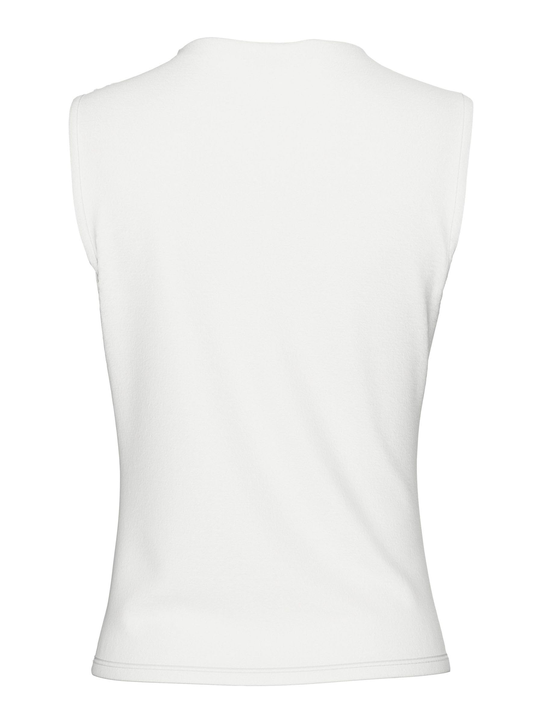 PIECES Pcmadison Draped top smanicato M cotone