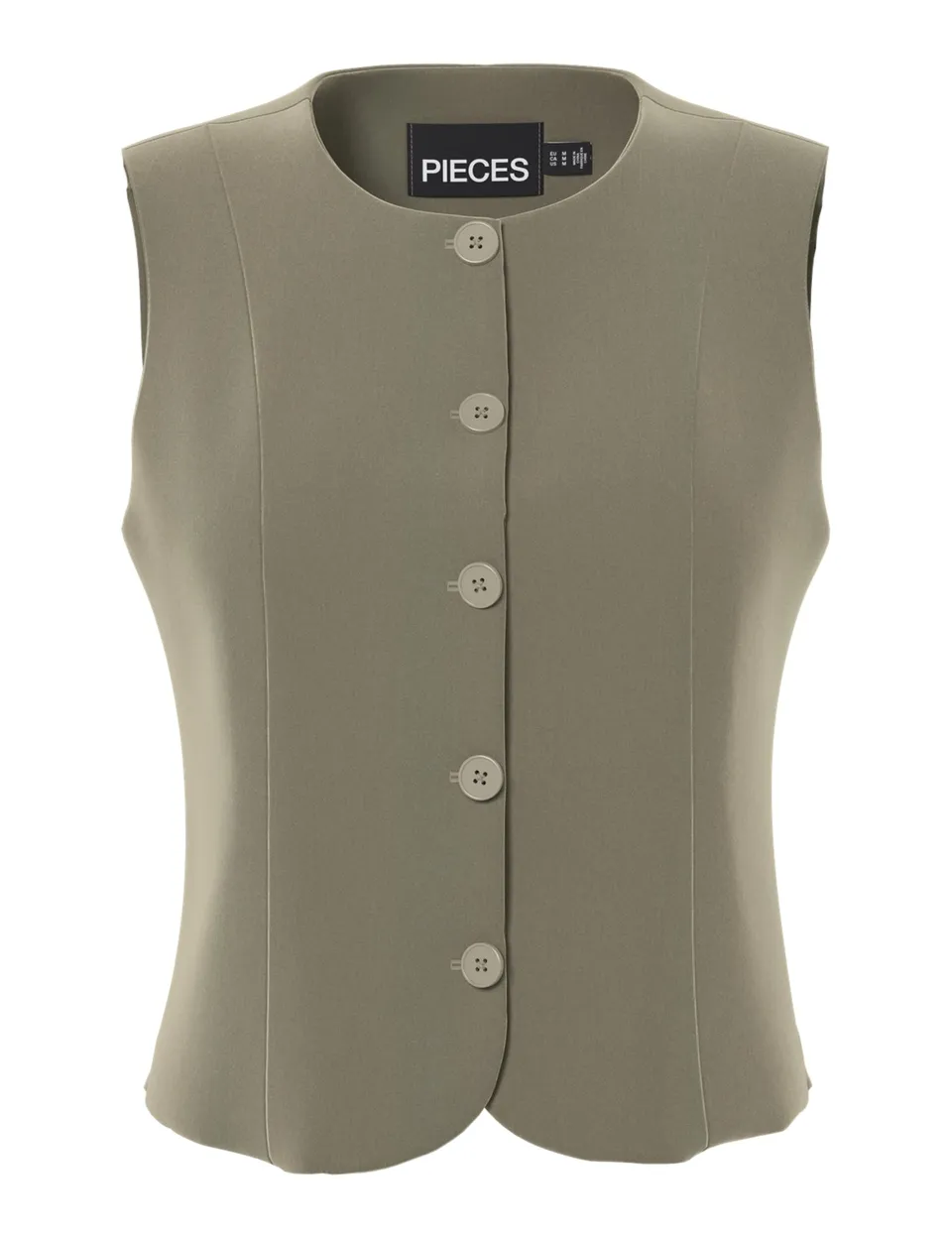 Pieces Pckamil Noos BC gilet aderente donna tessuto traspirante