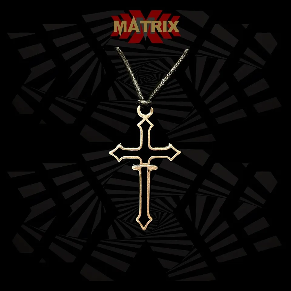 Matrix Medieval Cross ciondolo croce con cordino