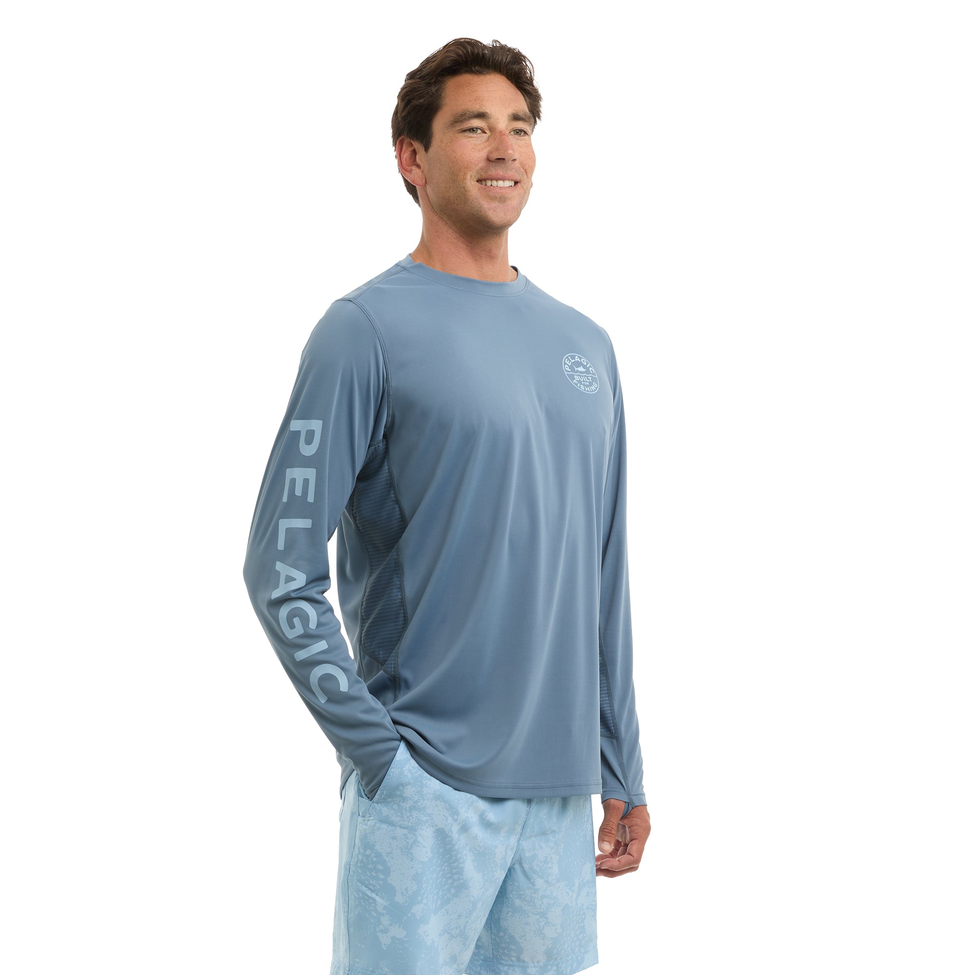 Pelagic Vaportek maglia maniche lunghe petrol UPF 50+