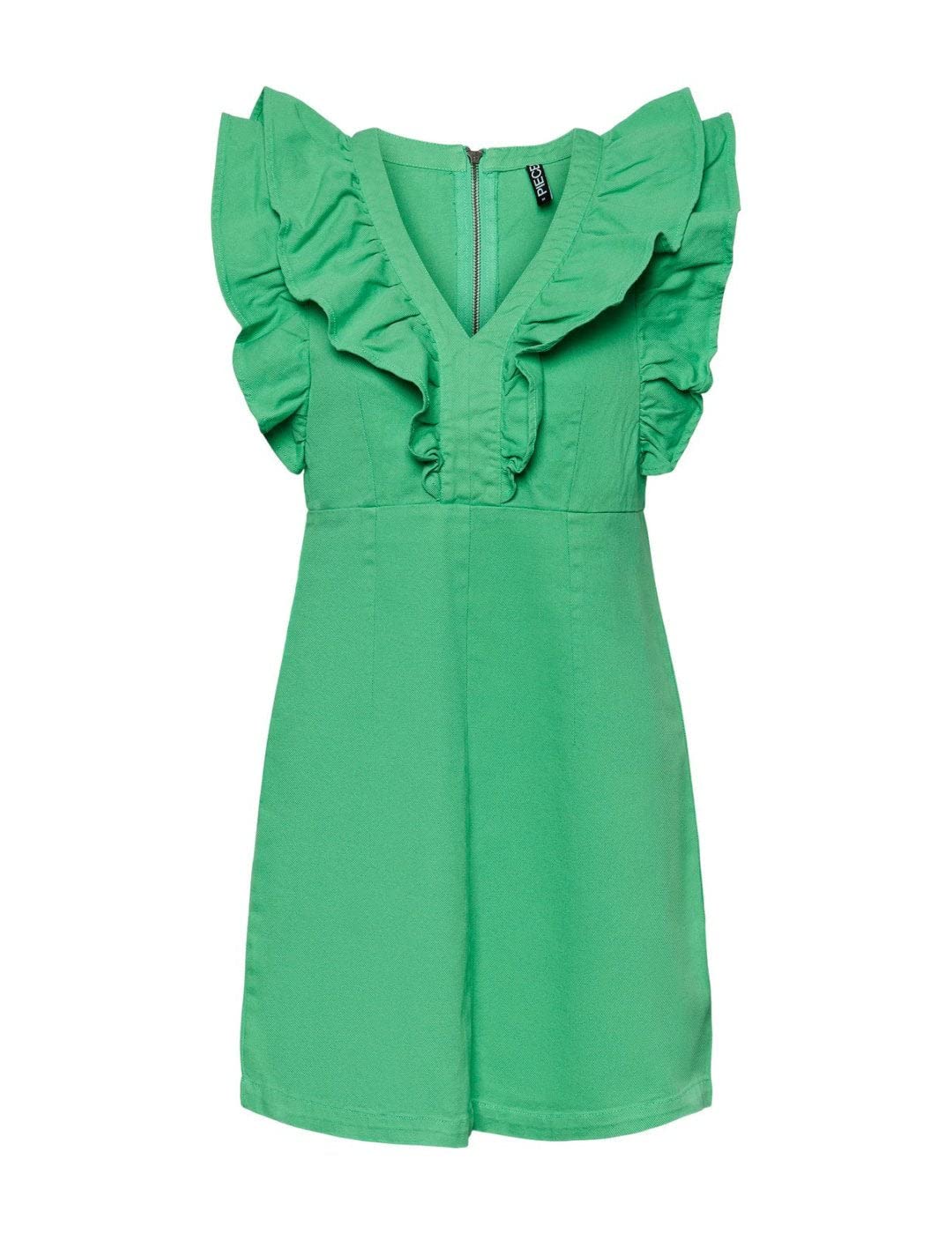 Pieces Pcama SL Ruffle Dress BC vestito taglia XS con balze