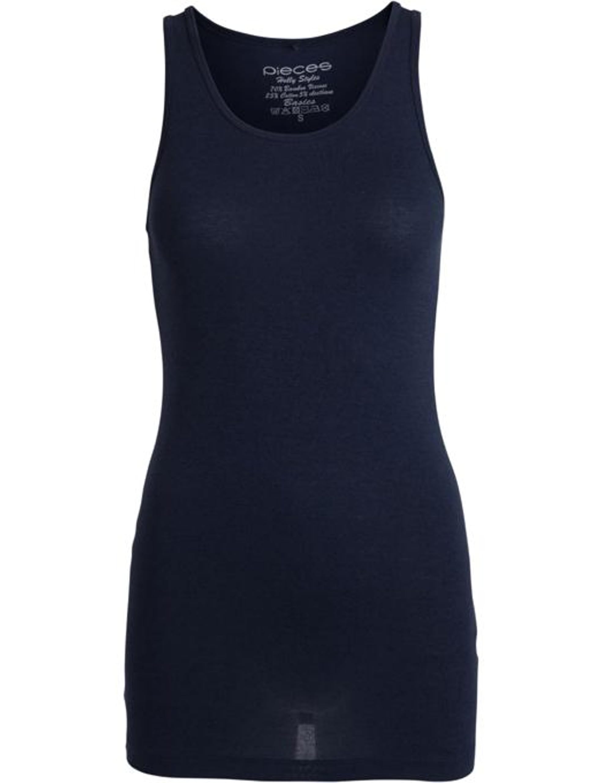 Pieces Pcholly Tank Top canotta donna blu taglia S