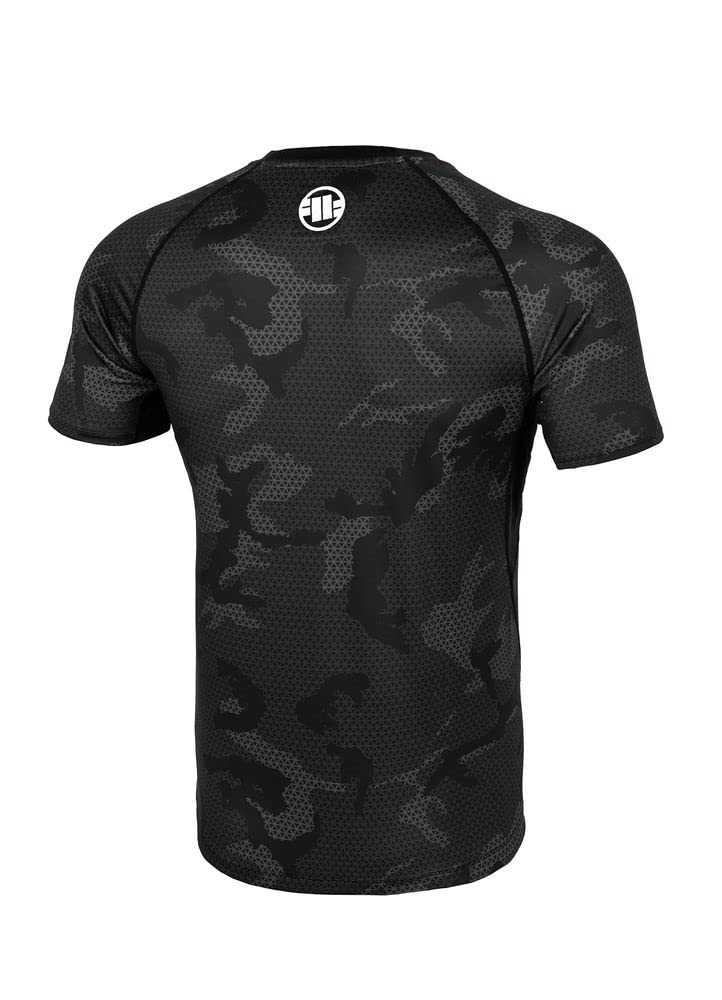 Pitbull Hilltop II rashguard uomo manica corta mimetico