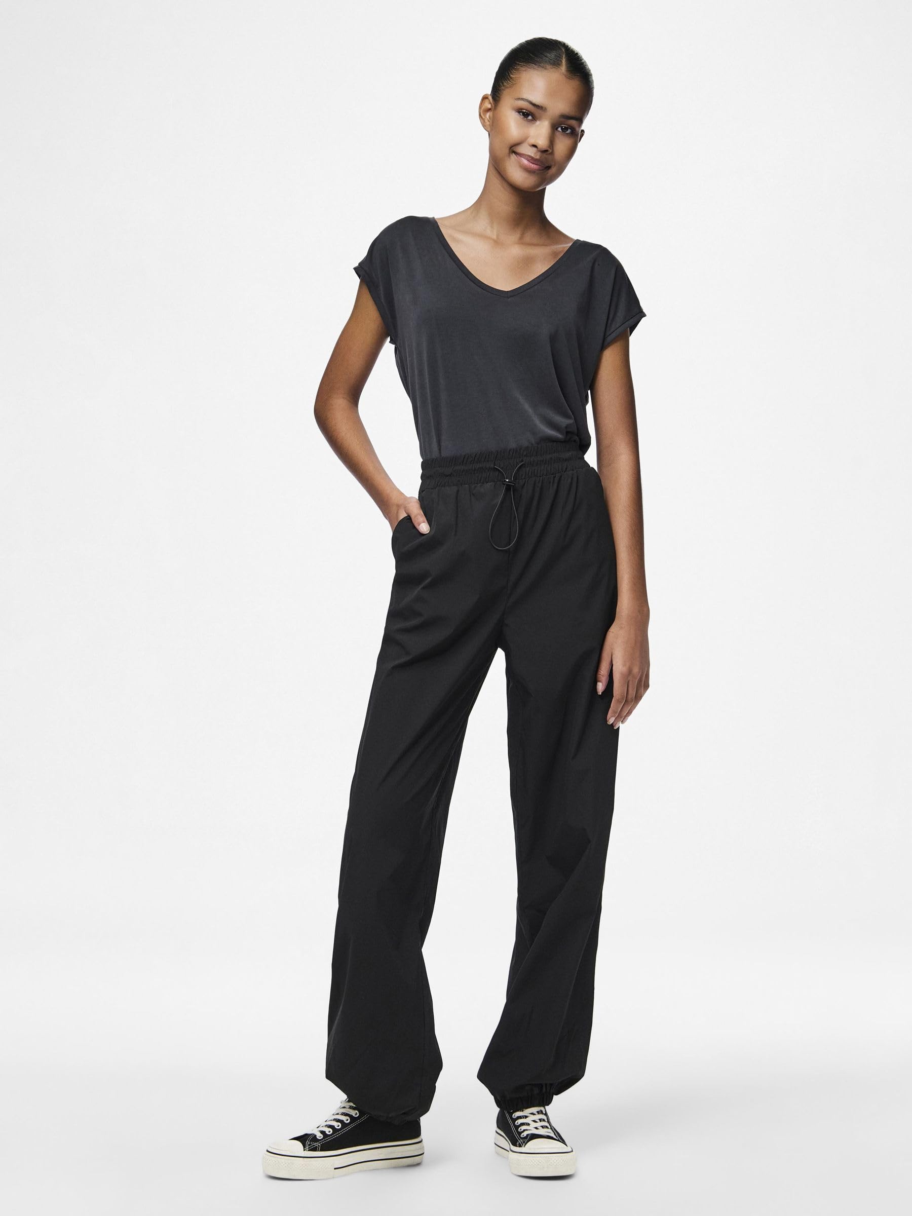 Pieces Pcfradina HW Track Pants pantaloni tuta donna M vita alta