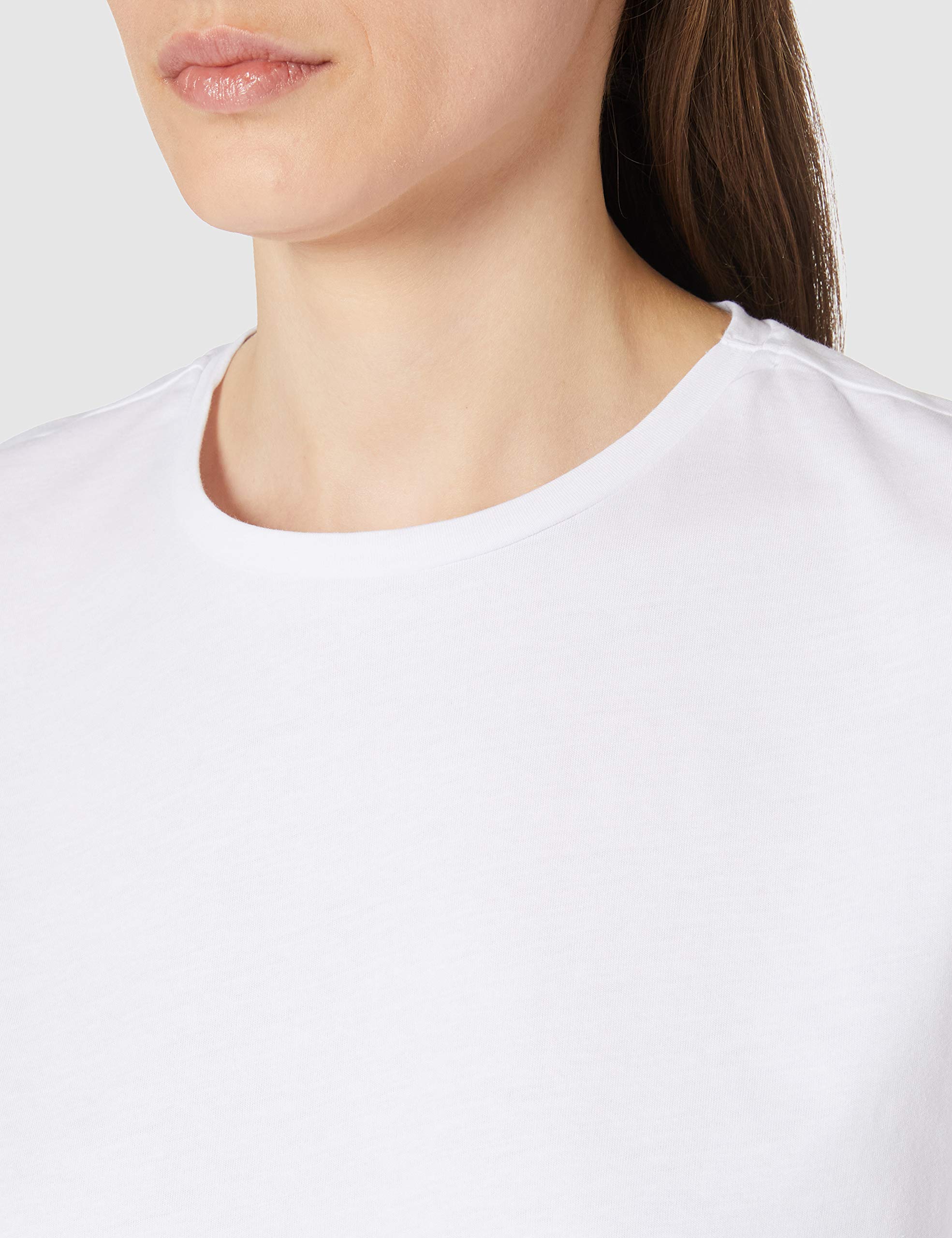 Pieces Pcrina top crop donna tinta unita cotone