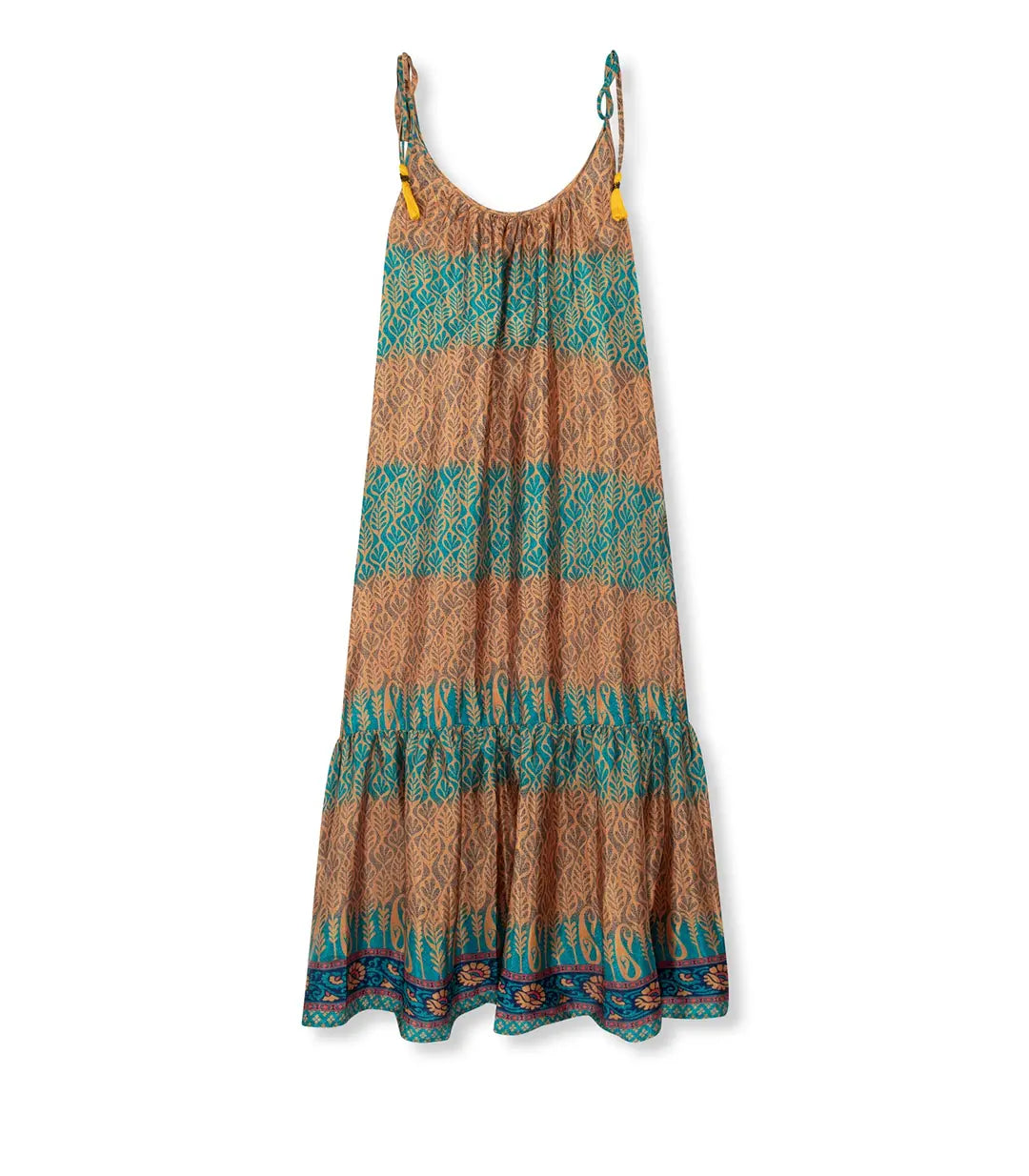 el.residu Myra #10 vestito midi blu viscosa S/M