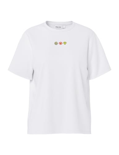 Pieces Pcpago SS T-shirt stampata ochre bruciato