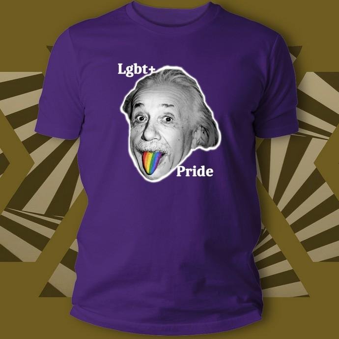 Matrix Music Store Rex Pride LGBT Einstein t-shirt cotone