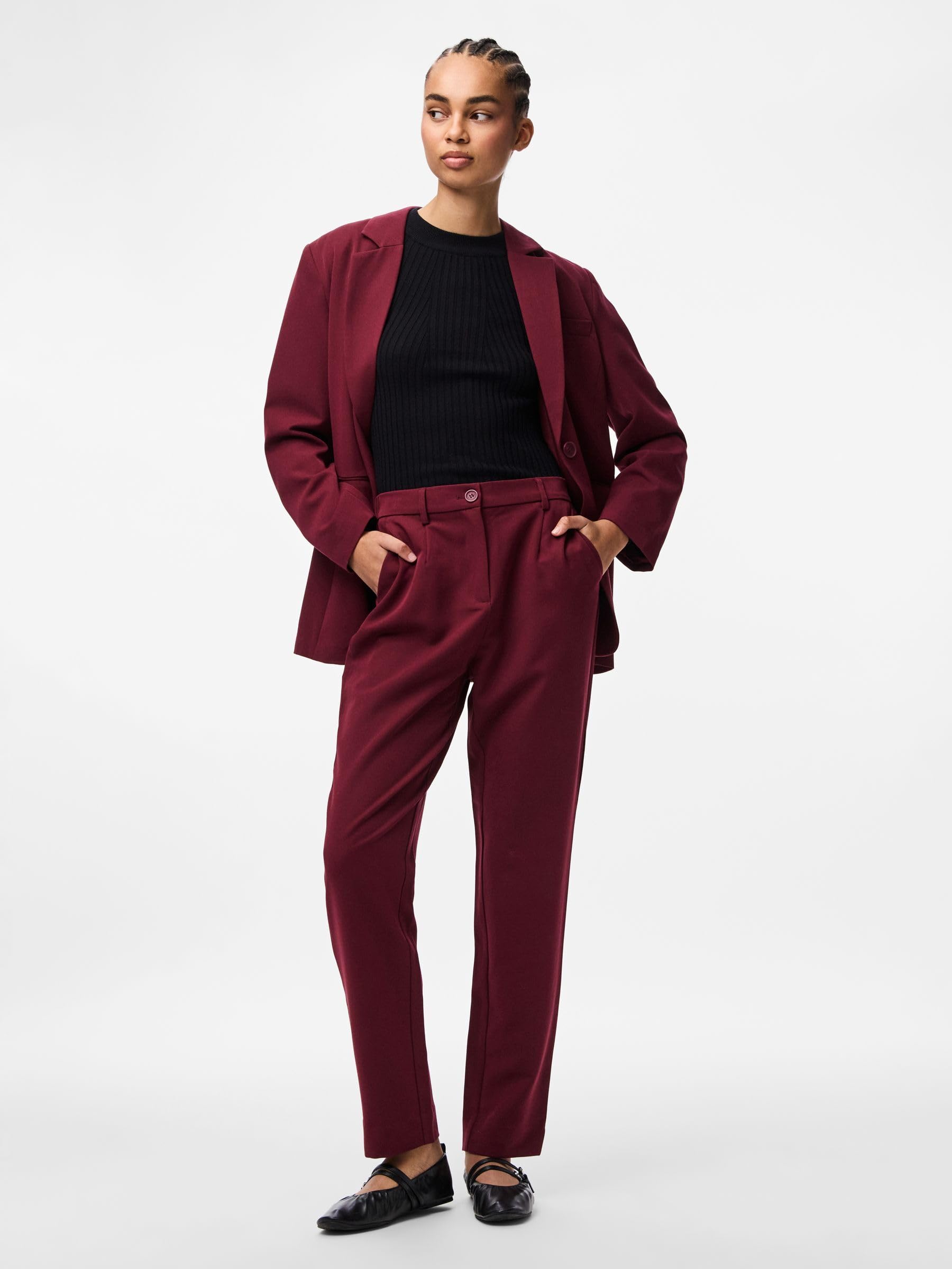 Pieces Pckamil pantaloni donna taglia S alla caviglia
