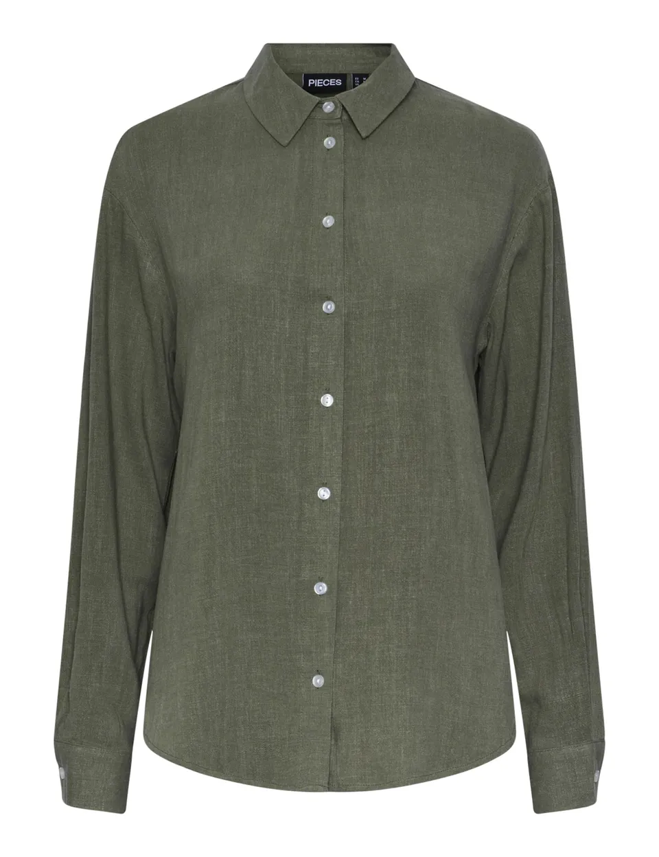 Pieces Pcvinsty LS Shirt camicia donna M verde