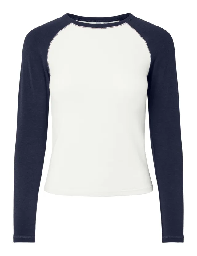 Pieces Pcannalina LS O-Neck Top Jrs D2D top taglia M girocollo