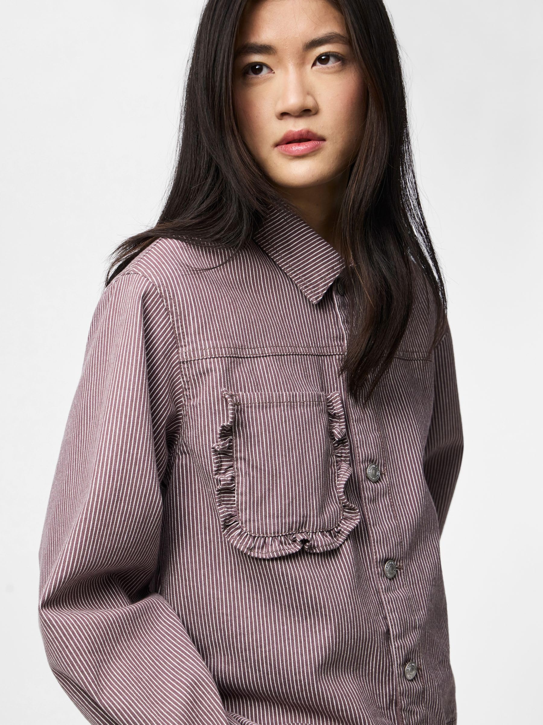 Pieces Pcbillo LS giacca jeans donna XL denim