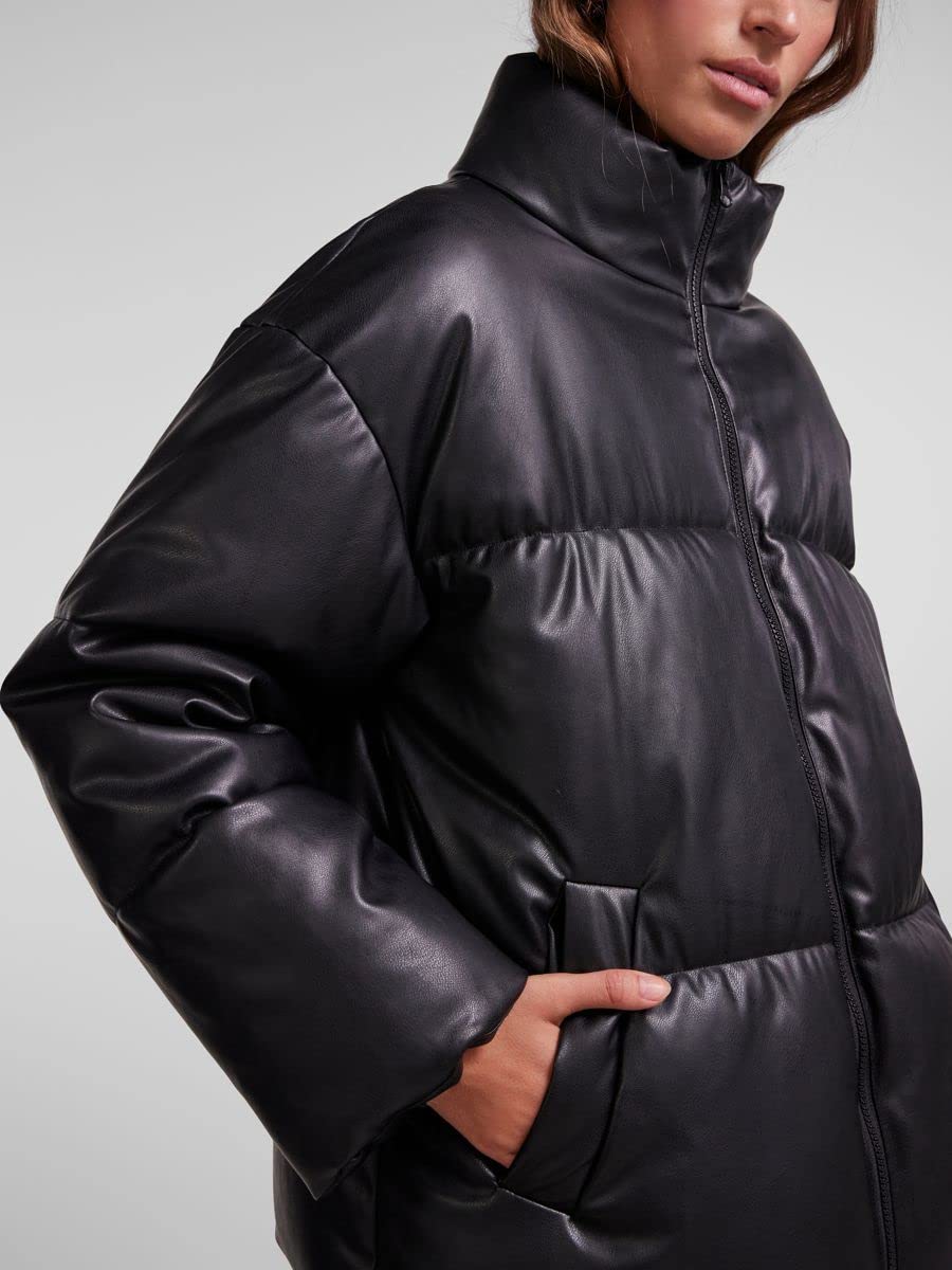 PIECES Pcadela Pu Jacket giacca XS ecopelle imbottita