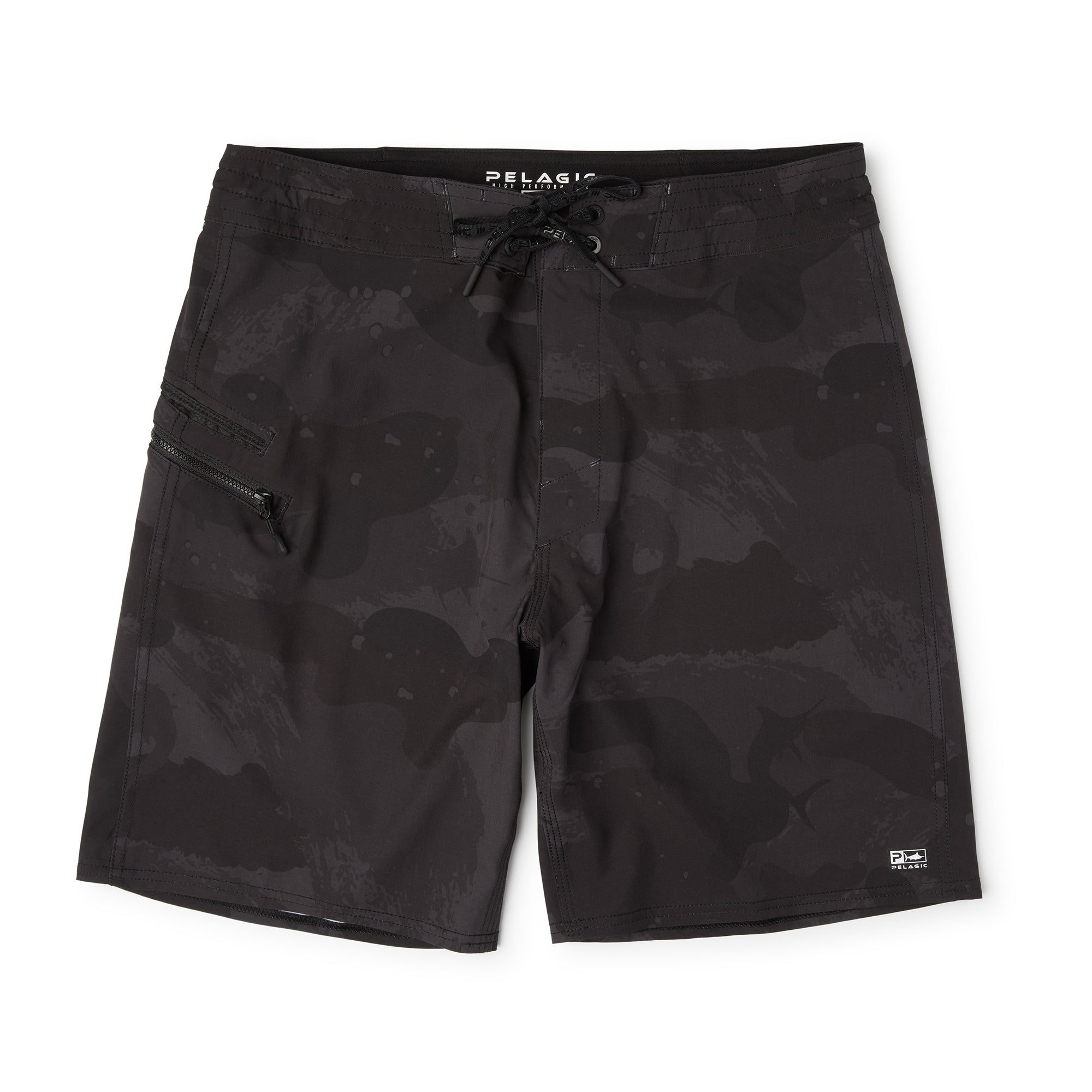 Pelagic Strike boardshorts uomo neri asciugatura rapida