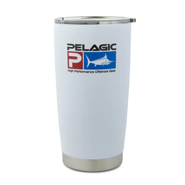 Pelagic Deluxe tazza termica 20oz bianca in acciaio