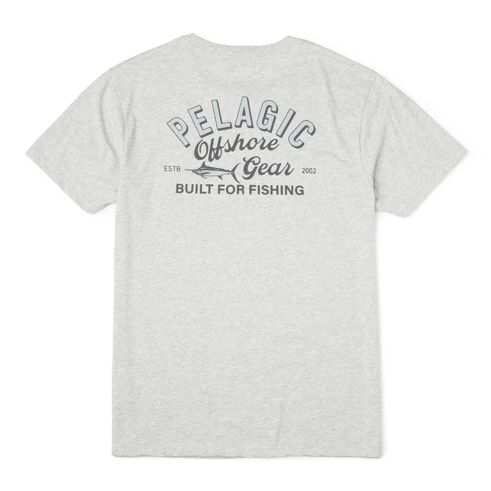 Pelagic Gear Up t-shirt uomo grigio chiaro elasticizzata