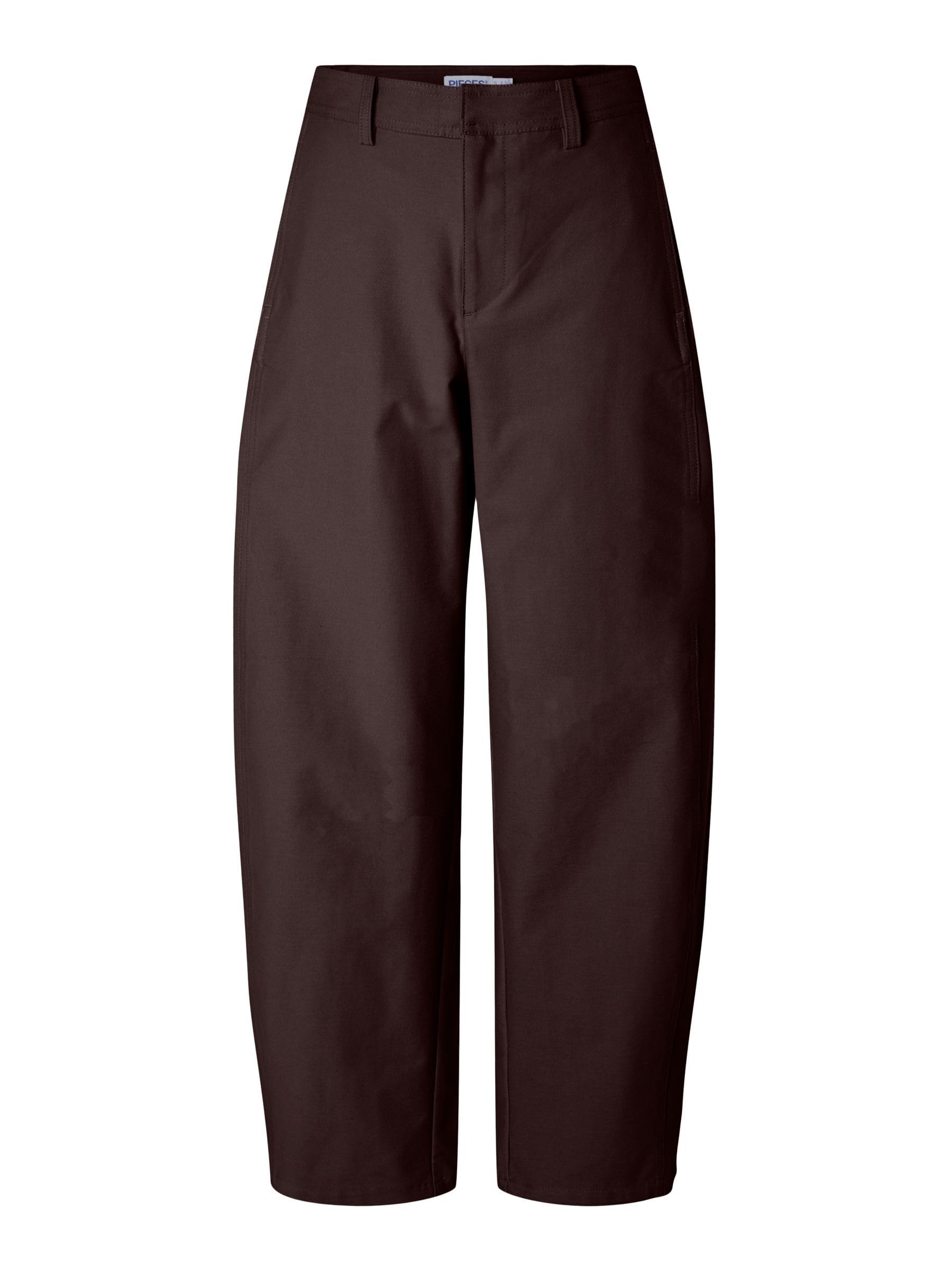 Pieces Pcrikke HW Barrel pantaloni donna hot fudge jersey
