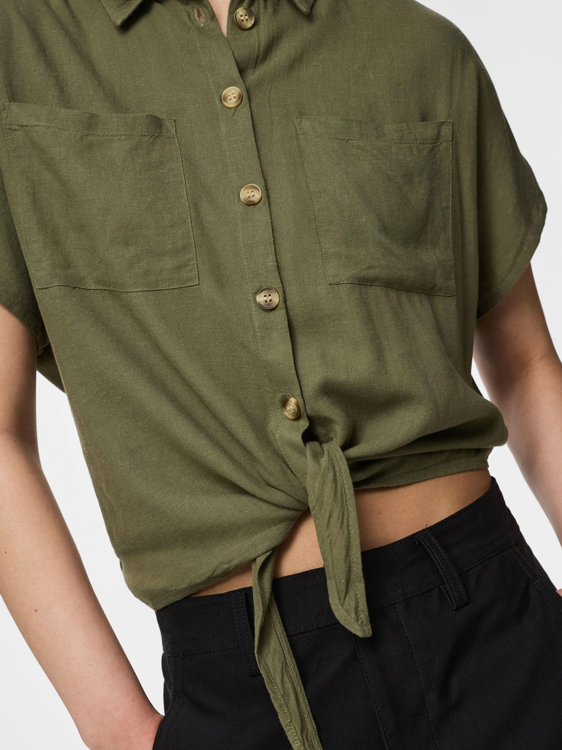 Pieces Ppia camicia donna S maniche corte uso giorno