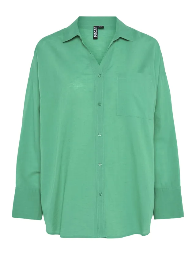 Pieces Pcmatinka camicia donna manica lunga uso quotidiano