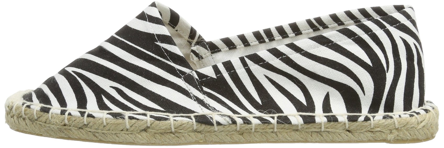 Pieces Haisha Espadrillas Basse Donna Nero Zebra