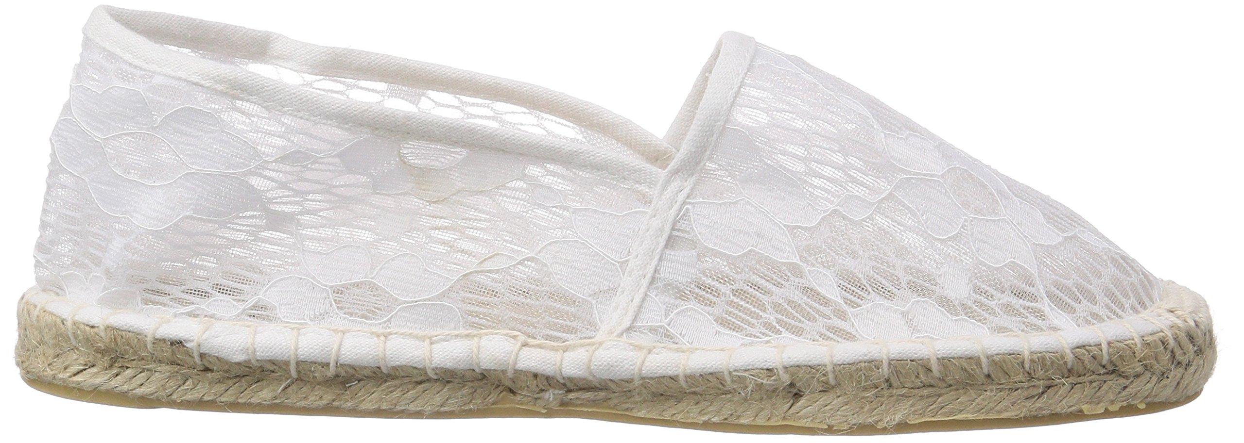 PIECES Haisha espadrillas in tela bianche 36 EU