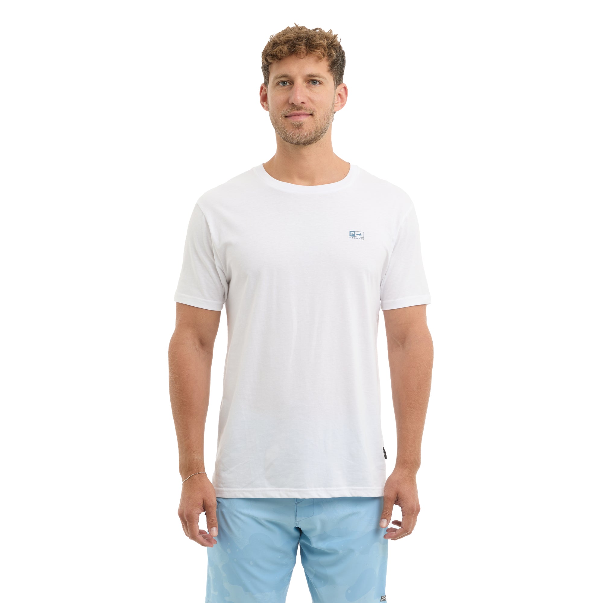 Pelagic Goione Tuna t-shirt uomo bianca cotone