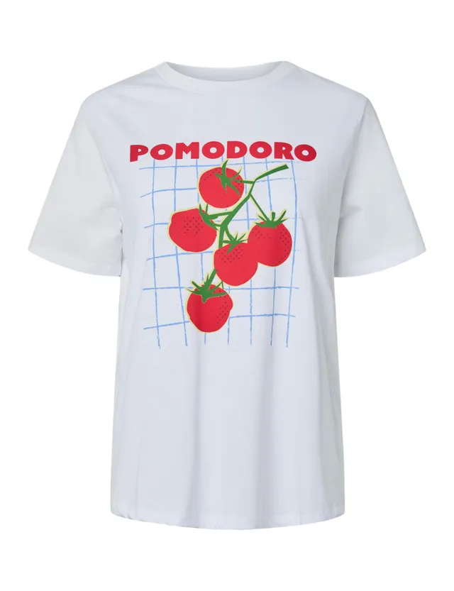 Pieces Pcpoma SS Maglietta Stampa Donna Taglia L Cotone