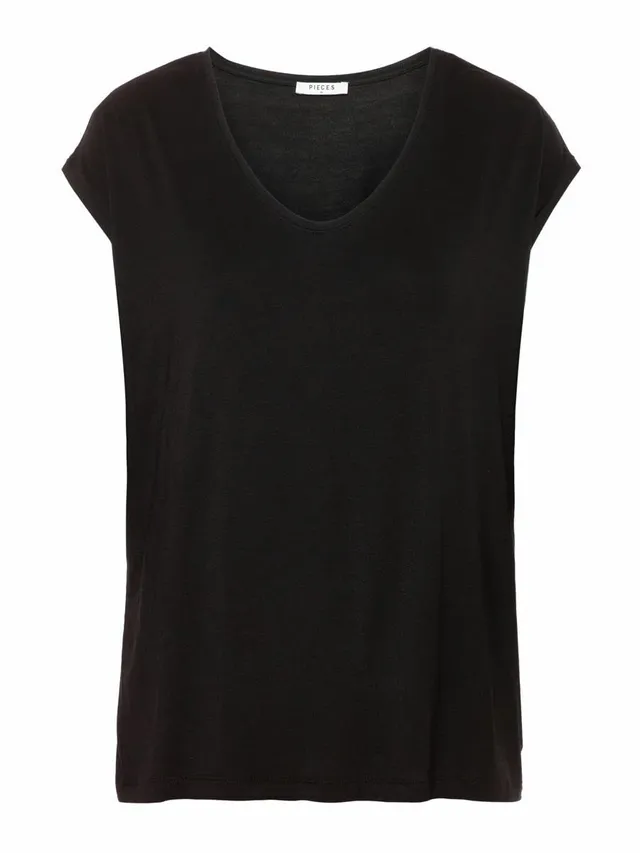 Pieces Pcbillo Tee Solid Noos t-shirt donna tinta unita