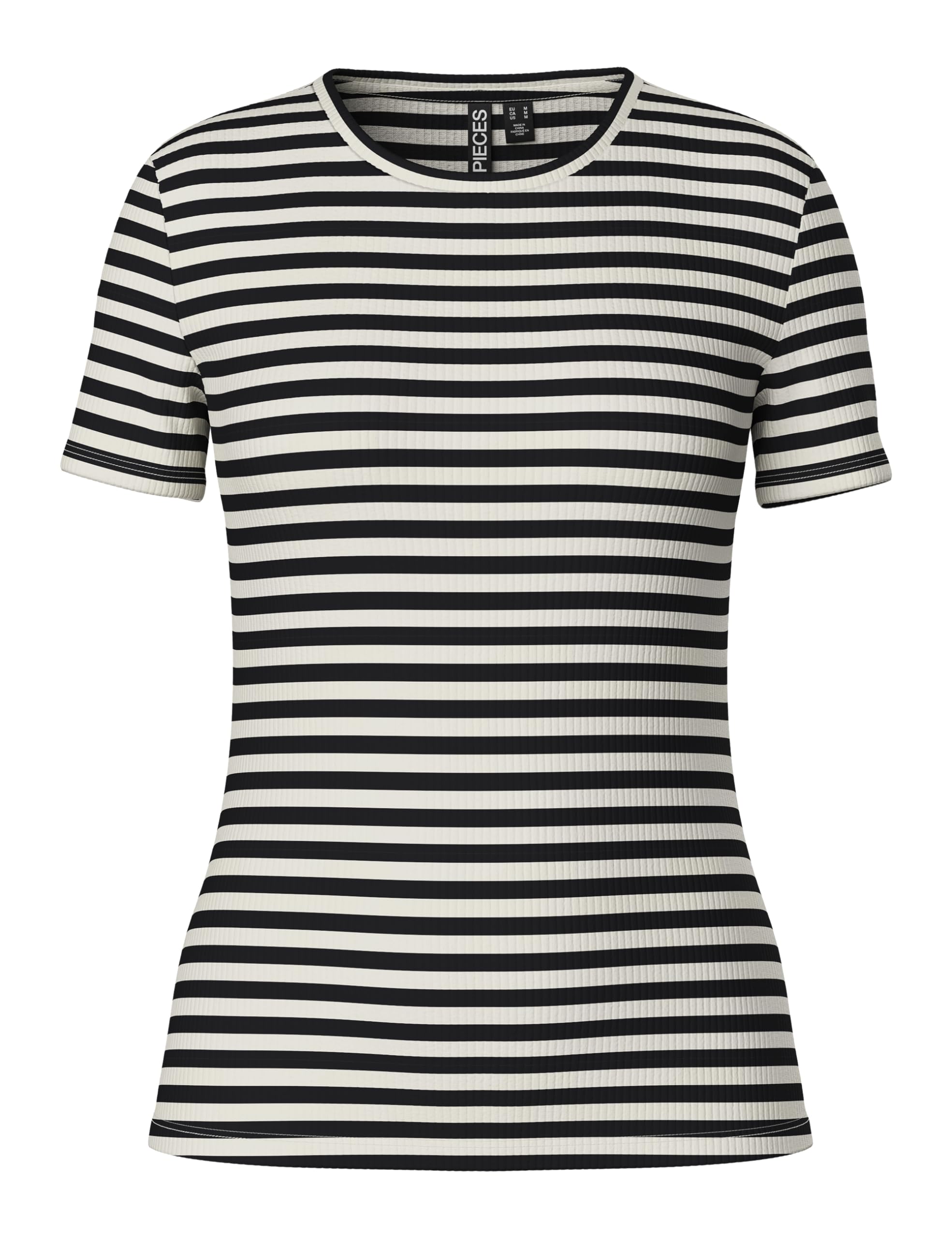 Pieces Pcruka SS Top Noos t-shirt donna a righe