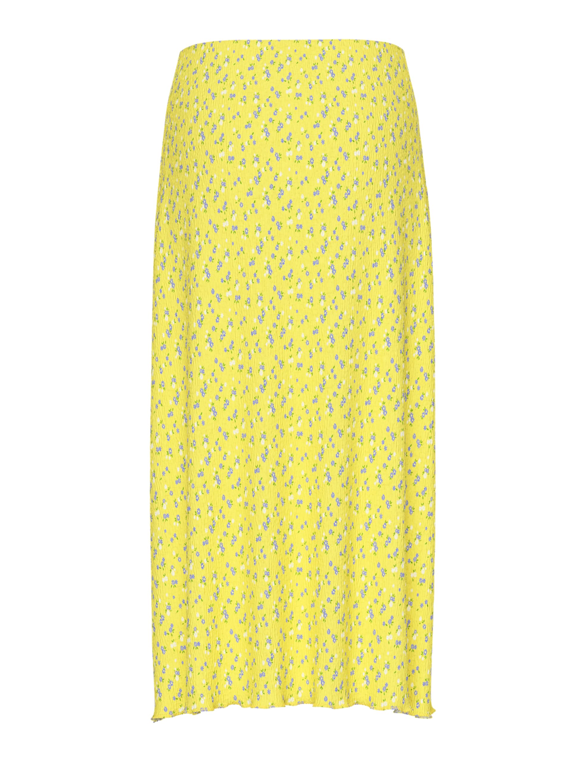 Pieces Pcflora HW Midi Skirt BC Gonna Donna XS Banana Pallido