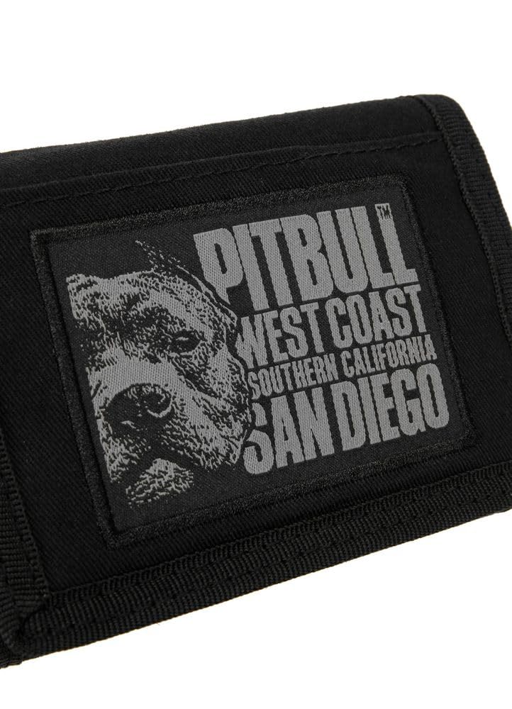 Pitbull Blood Dog portafoglio uomo nero in tela