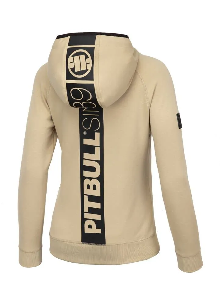 Pitbull West Coast felpa zip donna M beige cappuccio
