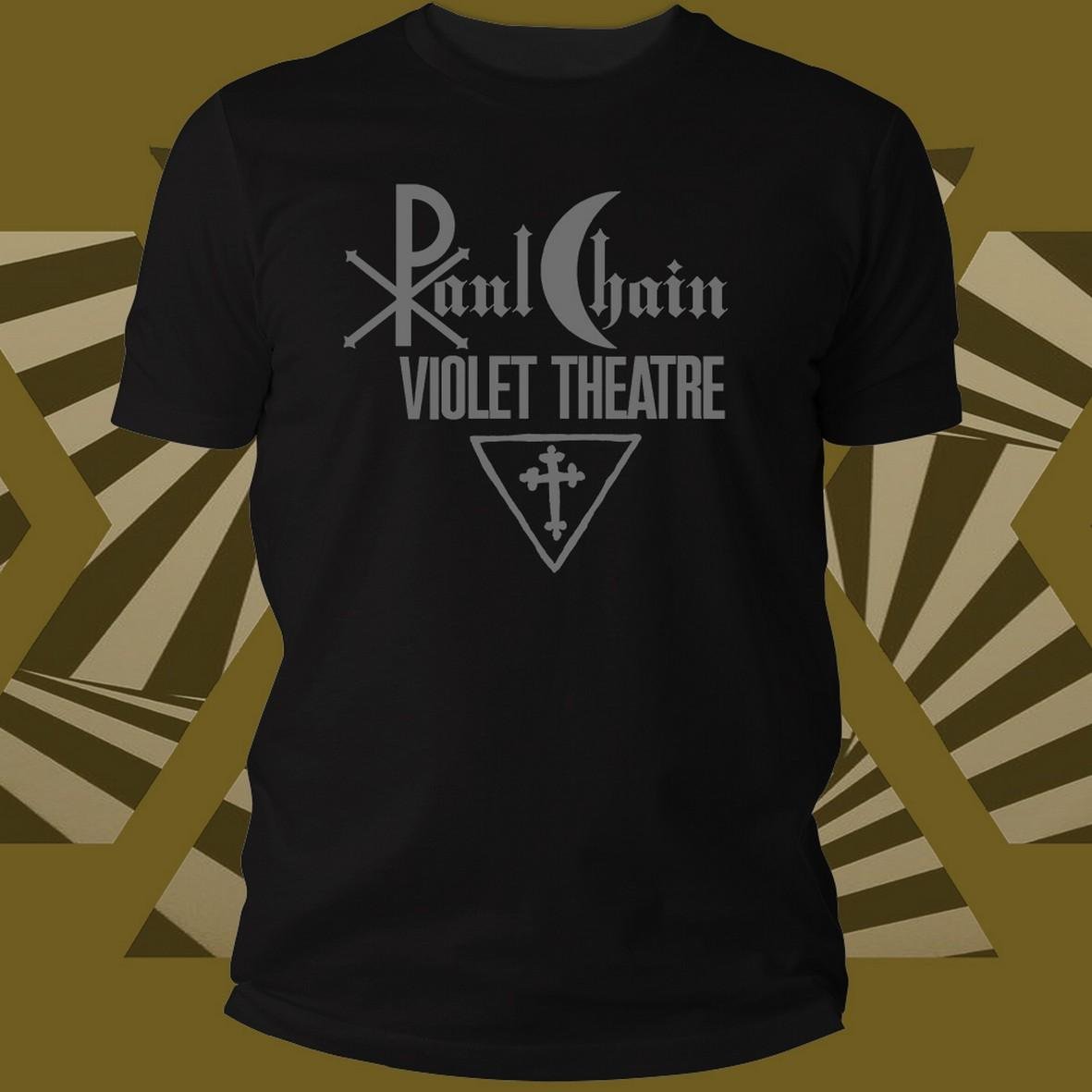 Tee-Records Chain Paul Violet Theater t-shirt cotone