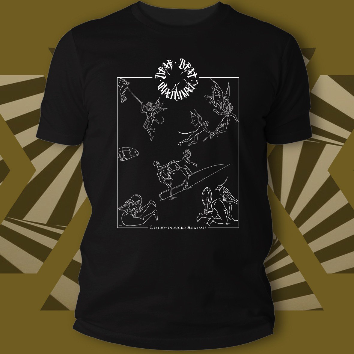 Matrix Music Store Deaf Beat Vanguard Libido Anabis t-shirt cotone organico
