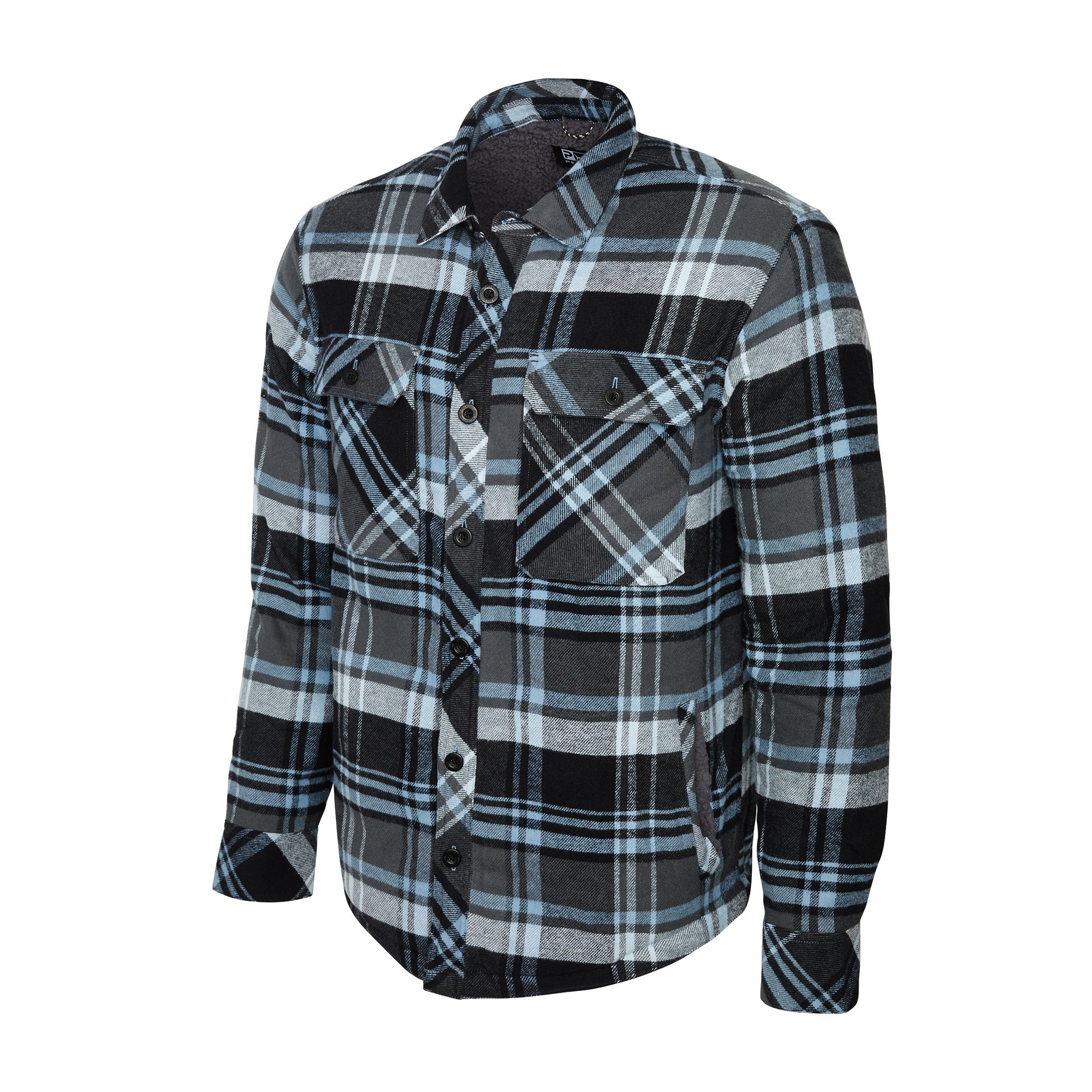 Pelagic Kodiak Camicia Flanella Grafite Cotone Bio