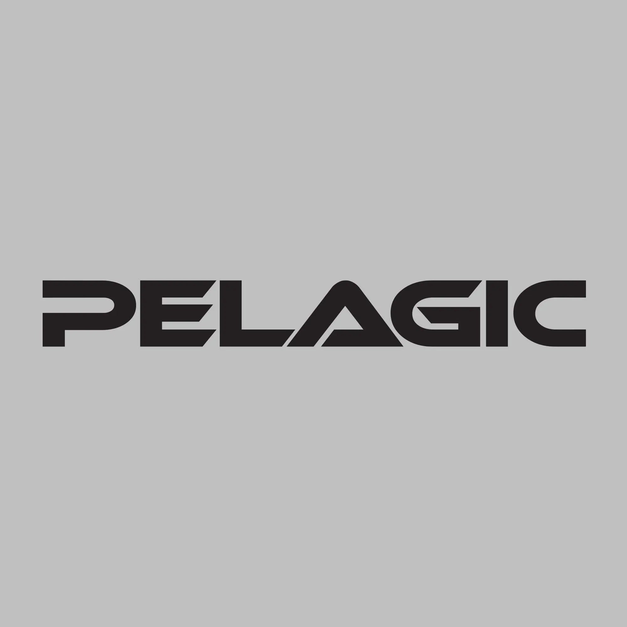 Pelagic Logo adesivo nero taglia unica vinile