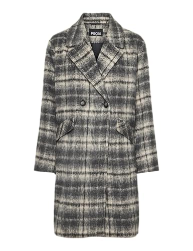PIECES Pcnysa Check Coat cappotto donna M a quadri