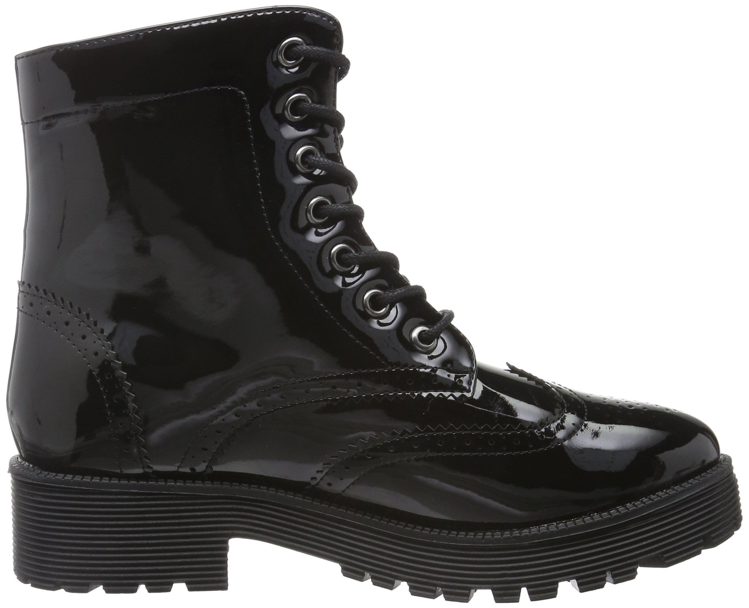 Pieces Psdonna Boot Patent stivali donna nero vernice