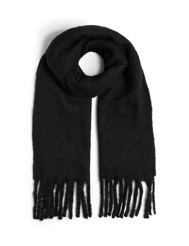 Pieces Pcnikita Long Scarf sciarpa nero lunga