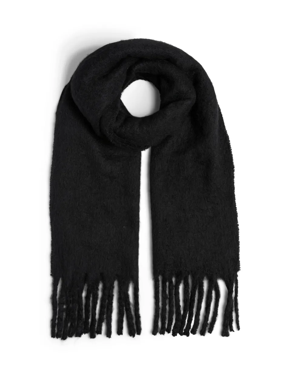 Pieces Pcnikita Long Scarf sciarpa nero lunga