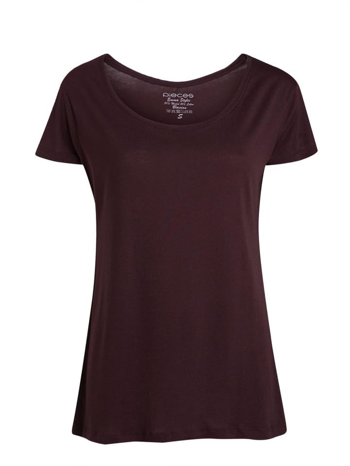 Pieces Pcemma New SS Top T-Shirt Donna M Blu Navy