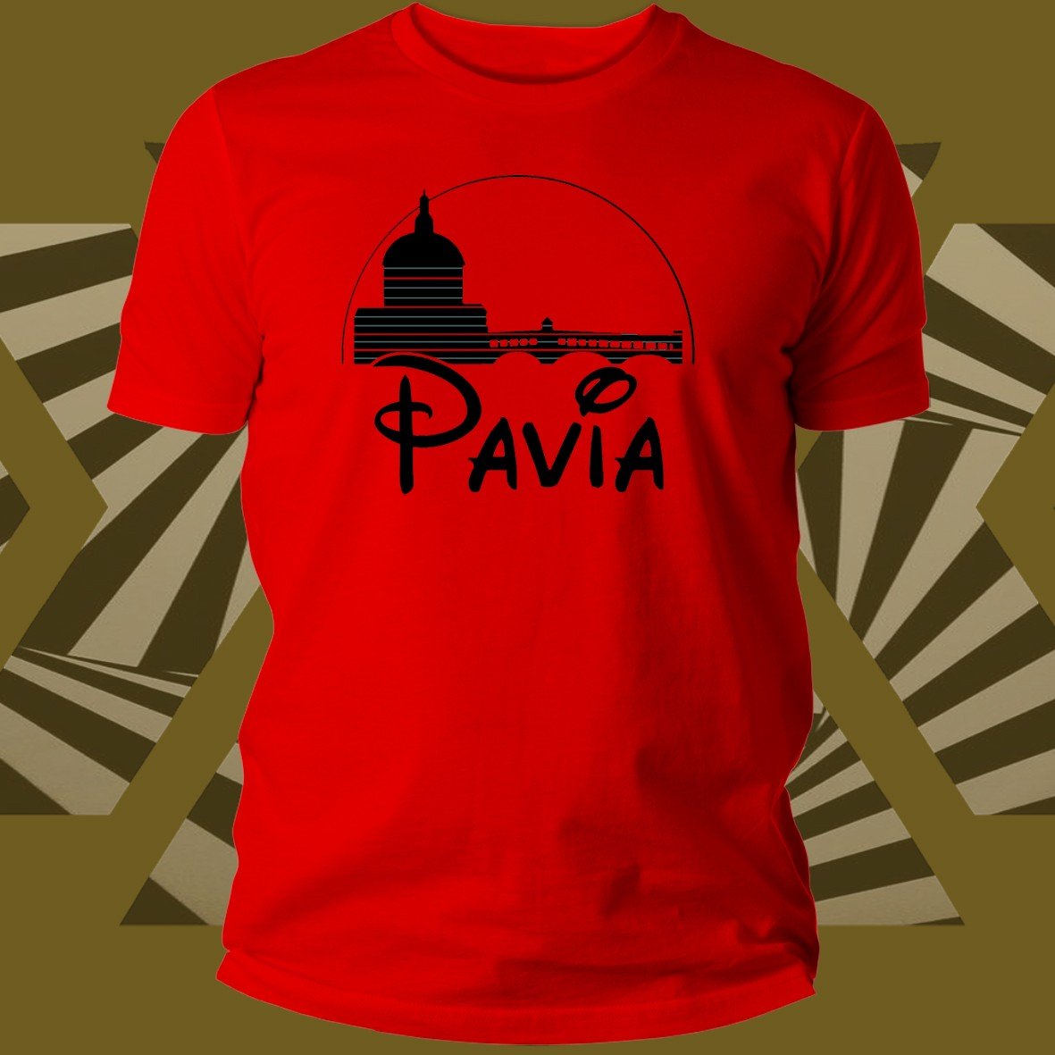 Matrix Music Store Pavia Pavialand T-shirt cotone unisex
