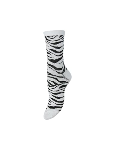 Pieces Pcsebby Glitter Long Aop Socks Noos Bc calze grigie