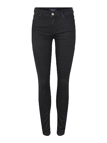 Pieces Pcdelly jeans skinny donna S 30L lavaggio scuro