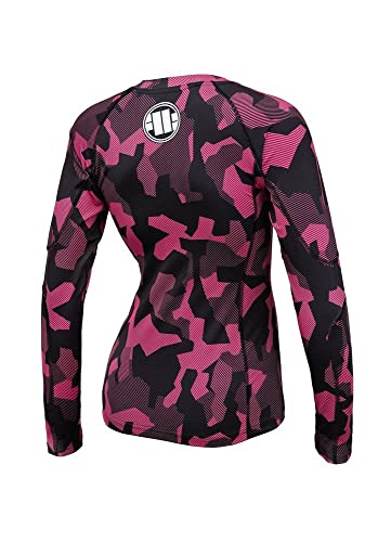 Pit Bull West Coast Dillard rashguard rosa L maniche lunghe