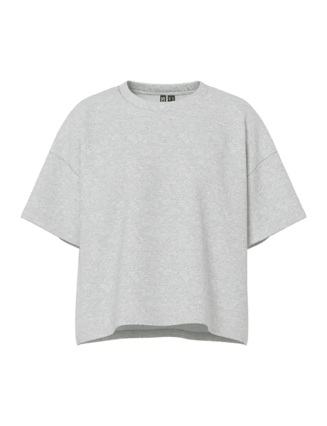 PIECES Pcchilli Summer 2/4 felpa donna Light Grey Melange comoda